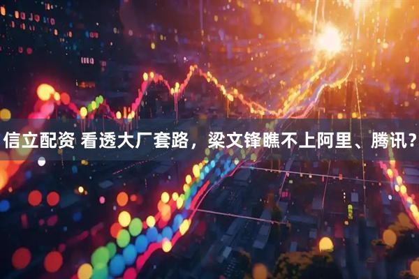 信立配资 看透大厂套路，梁文锋瞧不上阿里、腾讯？