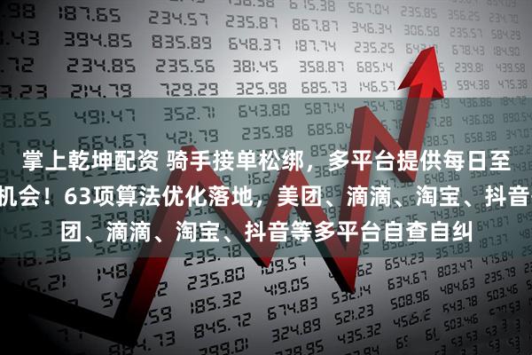 掌上乾坤配资 骑手接单松绑，多平台提供每日至少4次无条件拒单机会！63项算法优化落地，美团、滴滴、淘宝、抖音等多平台自查自纠